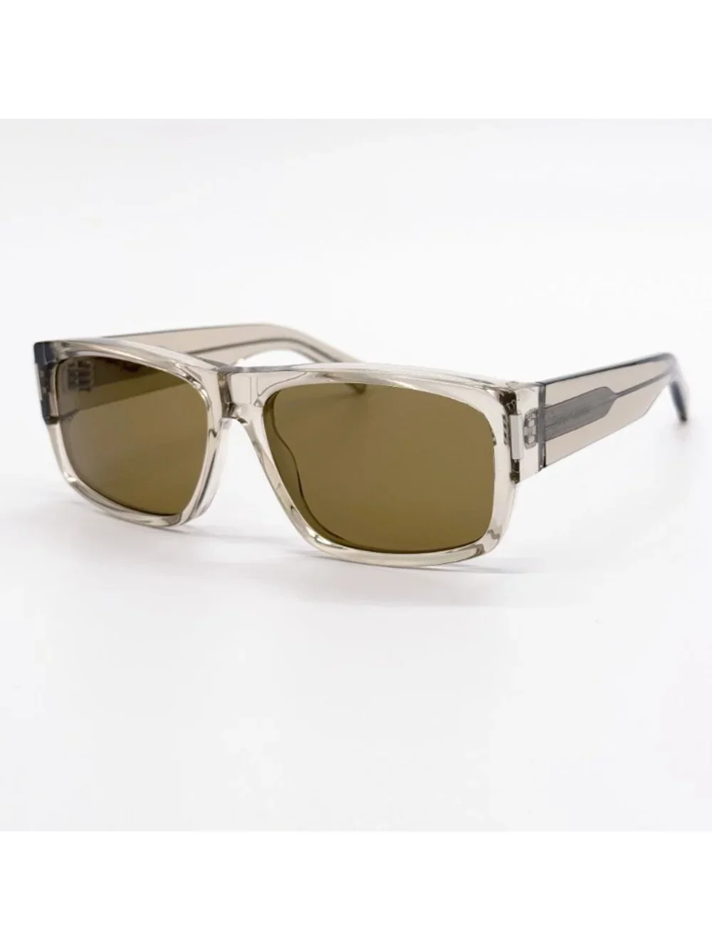 NEW SAINT LAURENT SUNGLASSES SL689 005 MEN SQUARE BEIGE/BROWN EYEWEAR SL 685